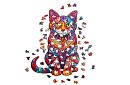 Puzzle din lemn pisică - 130 piese - 38 x 24 cm