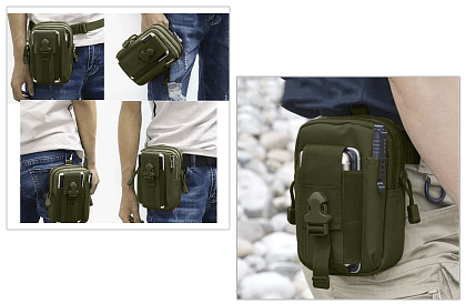 Set militar outdoor - geantă + curea tactică