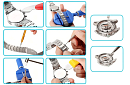 Set de unelte pentru reparația ceasurilor – electronicelor – 13 piese