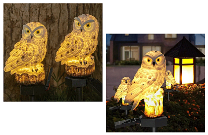 Lampă solară de grădină – BUFNIȚĂ