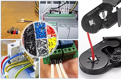 Clește pentru crimparea capetelor 0,25 - 10 mm2 + 500 bucăți capete