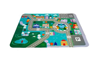 Căsuțe din lemn – Oraș 115 piese cu bază