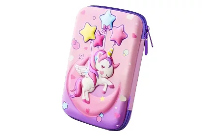 Penar școlar – Etui UNICORN cu grafică 3D