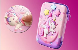 Penar școlar – Etui UNICORN cu grafică 3D