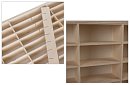 Etajeră din lemn – organizator pentru mașinuțe – 54 compartimente