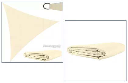 Panou solar triunghiular 3 x 3 x 3 m – Bej