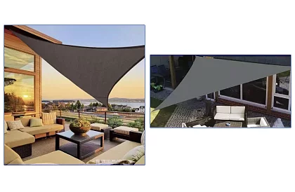 Panou solar triunghiular 4 x 4 x 4 m – Gri