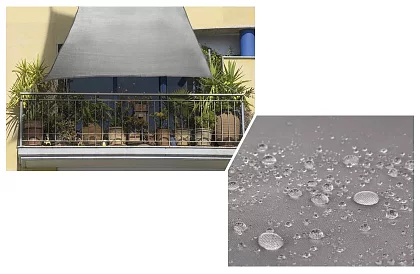 Pânză de umbrire solară 3 x 2 m – Gri