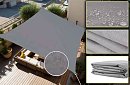 Pânză de umbrire solară 3 x 2 m – Gri