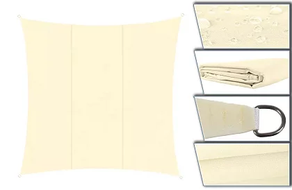 Pânză de umbrire solară 3 x 2 m – Bej