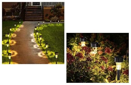 Lămpi solare de grădină - set de 10 bucăți