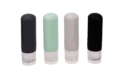 Flacoane de călătorie pentru avion – set cu gentuță cosmetică
