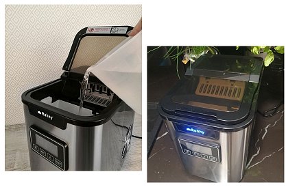 Mașină de gheață 12 kg/zi – 3 dimensiuni de cuburi, temporizator