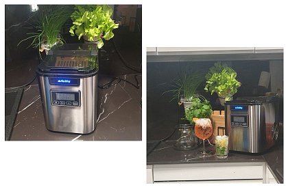 Mașină de gheață 12 kg/zi – 3 dimensiuni de cuburi, temporizator