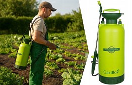 Pulverizator manual cu presiune GARDLOV 8 litri – acoperire maximă și confort