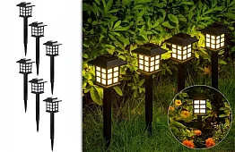 Lămpi solare de grădină – Felinare -set de 6 bucăți