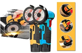 Polizor unghiular mini cu acumulator HAYAMI – 1023 – cutie + 2 baterii