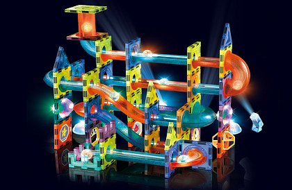 Set educativ magnetic 3D – 110 piese