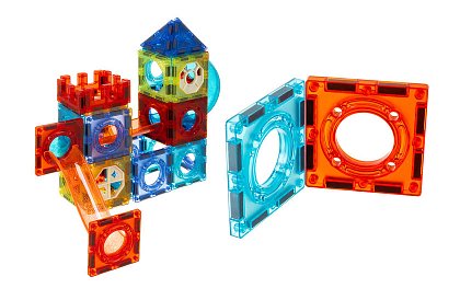 Set educativ magnetic 3D – 110 piese