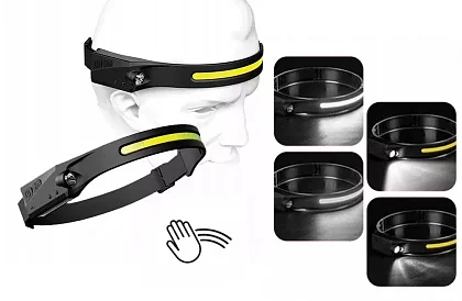 Lanternă frontală COB LED reîncărcabilă universală HeadLamp – 2 bucăți