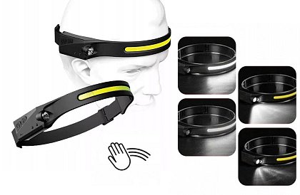 Lanternă frontală COB LED reîncărcabilă universală HeadLamp – 2 bucăți