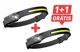 Lanternă frontală COB LED reîncărcabilă universală HeadLamp – 2 bucăți