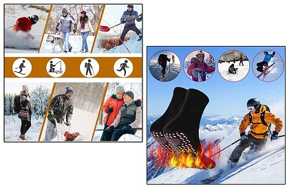 Șosete autoîncălzitoare cu turmalină – 5 perechi