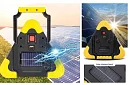 Triunghi reflectorizant LED cu lanternă, powerbank și încărcare solară