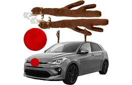 Antlers de ren și nas – decorațiuni pentru mașina dumneavoastră
