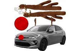 Antlers de ren și nas – decorațiuni pentru mașina dumneavoastră