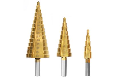 Set de burghie conice pentru tablă - 3 buc.