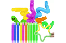 Pop Pipes – tuburi flexibile – 10 bucăți