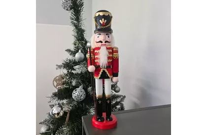 Nutcracker din lemn – figură decorativă de 30 cm