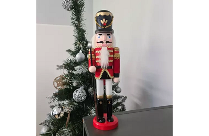 Nutcracker din lemn – figură decorativă de 30 cm
