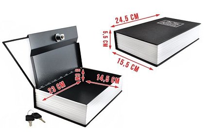 Seif în formă de carte - un seif ascuns într-o carte