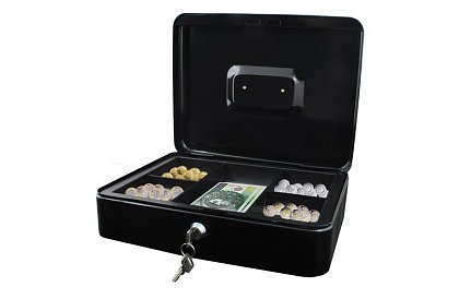 Cutie mare de bani din metal