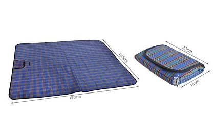 Covor de picnic impermeabil - albastru