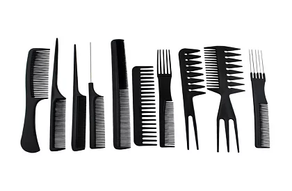 Pieptene profesionale de coafat - set de 10