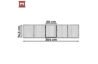 Barieră de șemineu în fața șemineului