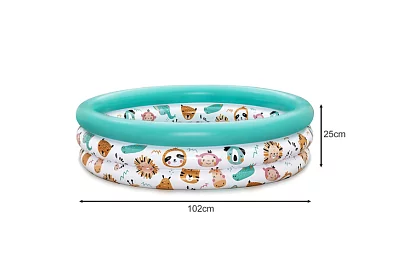 Bazină gonflabilă colorată pentru copii 102×25 cm – Bestway 51008