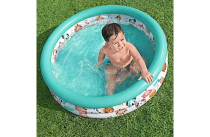 Bazină gonflabilă colorată pentru copii 102×25 cm – Bestway 51008