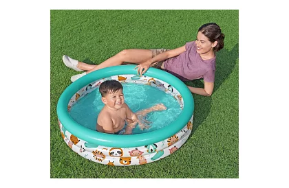 Bazină gonflabilă colorată pentru copii 102×25 cm – Bestway 51008