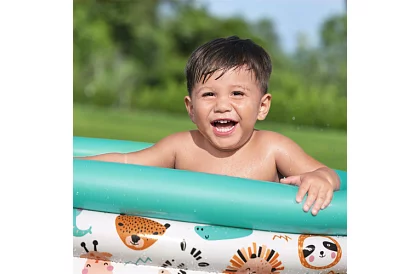 Bazină gonflabilă colorată pentru copii 102×25 cm – Bestway 51008