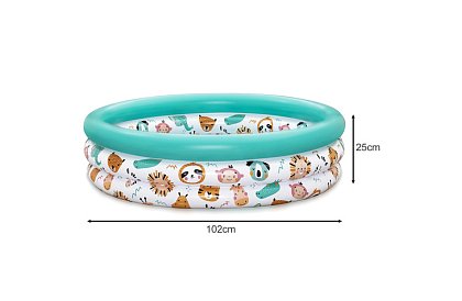Bazină gonflabilă colorată pentru copii 102×25 cm – Bestway 51008