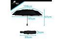 Umbrelă pliabilă mare, rezistentă la vânt Malatec – deschidere rapidă