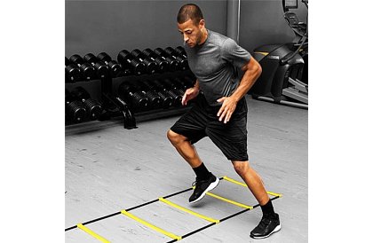 Scara de coordonare pentru exerciții – ajustabilă, 12 trepte, cu geantă