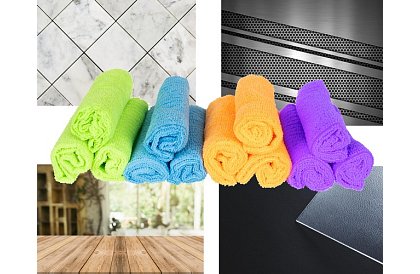 Prosoape din microfibră - set de 12 bucăți.