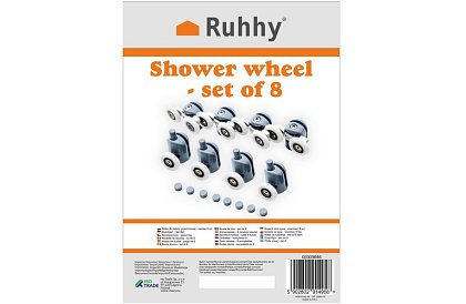 Roți pentru ușile glisante ale cabinelor de duș – 8 buc. KK9646
