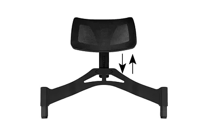 Scaun cosmetic din aluminiu cu suport pentru cap