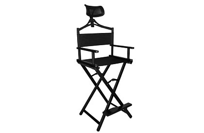 Scaun cosmetic din aluminiu cu suport pentru cap